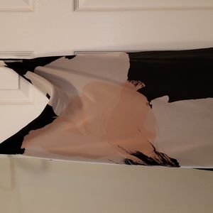 Ladies handkerchief hem slip silk dress from Express